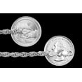 thumbnail image 4 of Sterling Silver Diamond-Cut Rope Chain 5.4mm Solid 925 Italy Bracelet 7" Jewelry Female Unisex, 4 of 5