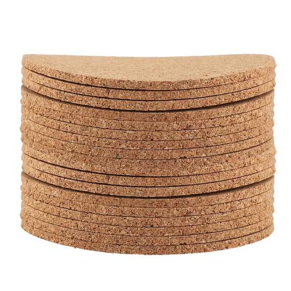 DOACT 20/50/100× Drink Coaster Tea Coffee Cup Mat Pads Cork Wood Table Decor Tableware