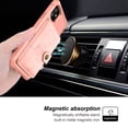 thumbnail image 2 of iPhone 12 mini Case, Dteck Wallet Case for iPhone 12 mini 5.4 inch 2020, Hard Silicone Shockproof Case Flip Leather Card Holder Protective Cover Work with Magnet Car Holder Mount, Rosegold, 2 of 7
