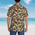 thumbnail image 3 of Lsque Skulls1 pattern Hawaiian Shirt for Men, Unisex Summer Beach Casual Short Sleeve Button Down Shirts-3X-Large, 3 of 9