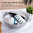 thumbnail image 3 of Stainless Steel Colander Multipurpose Mesh Strainer Baskets Fruit Vegetable Drain Basket with Handles for Kitchen Supply, 3 of 8