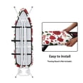 thumbnail image 5 of HELLHERO (15″X54″) Ironing Board Cover Elastic Edge 3 Fasteners Home Lauday, Rose Pattern, 5 of 6