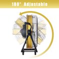 thumbnail image 7 of HiCFM 7800 CFM 24 inch High Velocity Internal Oscillating Barrel Floor Fan with Powerful 1/4 Motor, 9ft Power Cord for Workshop, Garage, Commercial or Industrial rooms - UL Safety Listed, 7 of 7