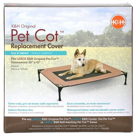 K&H Pet Cot Cover - Chocolate Brown Large - (30"L x 42"W)