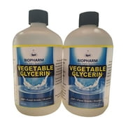 Vegetable Glycerin USP, Food Grade, Kosher, Twin Pack: 500 mL (1.06 Pint) Each