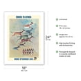 thumbnail image 2 of Cruise to Africa - African Gazelle - Moore-McCormack Lines - Vintage Ocean Liner Travel Poster by Mary Moran c.1962 - Bamboo Fine Art 290gsm Paper Print (Unframed) 18x24in, 2 of 4
