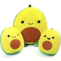 LotFancy Avocado Plush Pillow, Cute Squishy Stuffed Animal Plushie Doll Gift for Kids Girls Boys