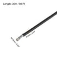 thumbnail image 2 of 98Ft Wire Rope 304 Stainless Steel Cable 1/16" Vinyl Coated with 10pcs Aluminum Sleeves Black, 2 of 6