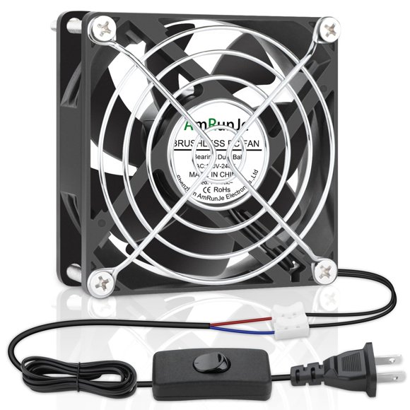 Ventilador de refrigeración Armunje EC Axial 80 mm x 25 mm AC 110-240V 1.8W
