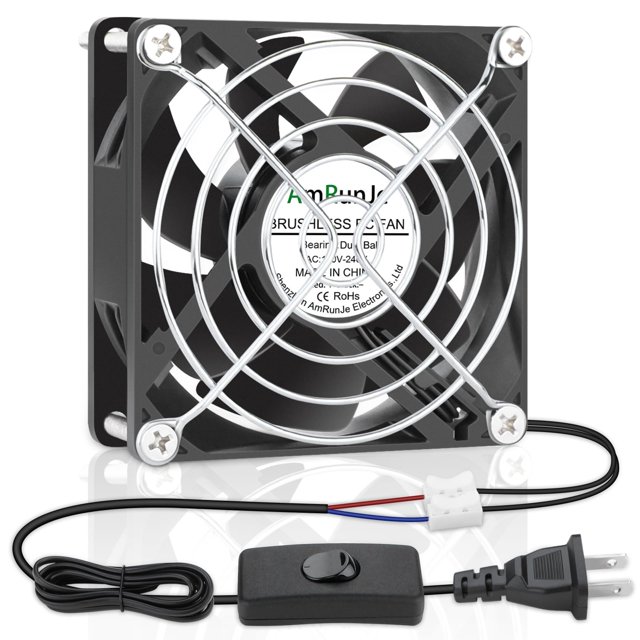 Ventilador de refrigeración Armunje EC Axial 80 mm x 25 mm AC 110-240V 1.8W