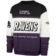 thumbnail image 2 of Men's '47 Black/Purple Baltimore Ravens Breeze Maximalist Sweatshirt, 2 of 3