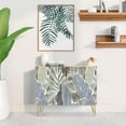 thumbnail image 2 of PixonSign Sideboard Buffet Cabinet, Kitchen Storage Cabinet with 2 Doors, Tropical Jungle Island Plant Patterns, Cupboard Console Table for Dining Room - 35" L x 18" W x 29" H, 2 of 5
