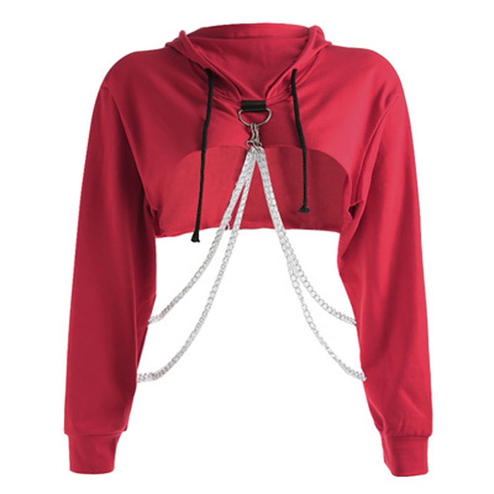 crop hoodie jumper