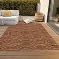thumbnail image 6 of Addison Rugs Chantille Indoor/Outdoor Transitional Geometric, Abstract Paprika Washable Rectangle Rug, 9' x 12', 6 of 6
