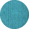 thumbnail image 1 of Ahgly Company Indoor Round Oriental Light Blue Industrial Area Rugs, 5' Round, 1 of 4