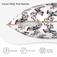 thumbnail image 3 of KLL Bird Decorative Throw Pillow Covers Velvet Soft for Couch Sofa Bedroom Living Room Outdoor (No pillow core)- 16"x16", 3 of 5