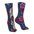 thumbnail image 7 of Bingfone Dead Day Party Prirnt Women's Men's Fun Pattern and Solid Crew Socks-1 Pair Pack-Cool & Classic Novelty Design Gifts, 7 of 7