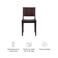 thumbnail image 5 of Linon Burke Solid Beechwood Commercial Grade Set of Two Side Chairs in Espresso, 5 of 11