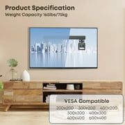 PUTORSEN Ultra Slim TV Wall Mount Bracket Suitable for 37-80 Micro-Gap Flat 165lbs Max VESA 600x400mm Compatible with Designed for Samsung Frame TVs (2021-2023) Profile
