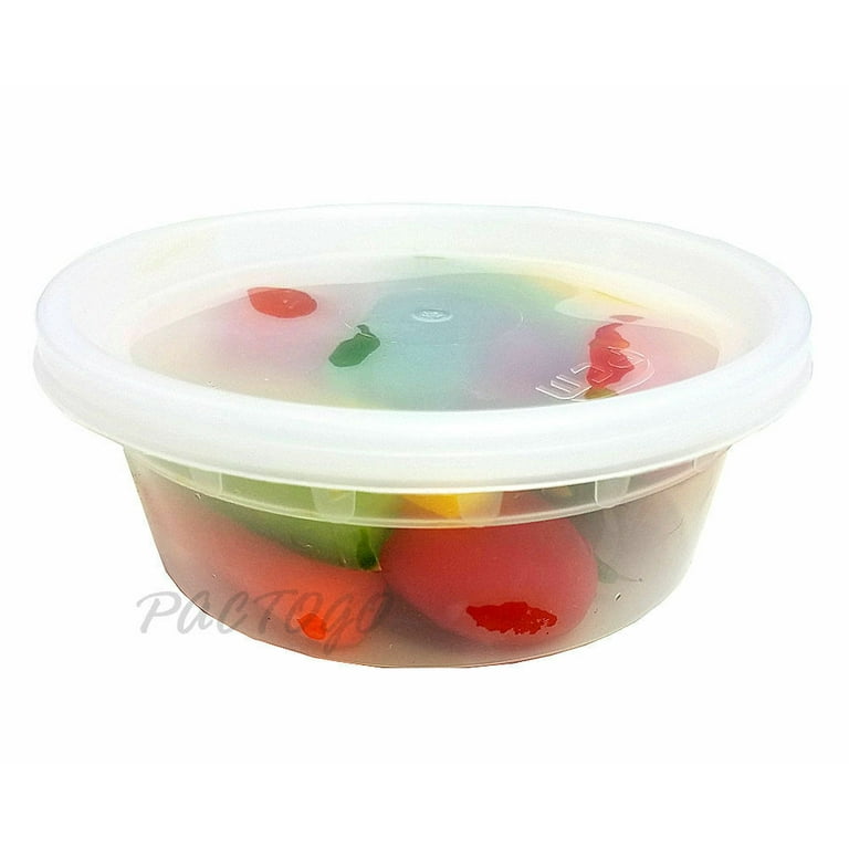 Wholesale 8oz Clear Heavy Duty Plastic Deli Soup Containers for your store