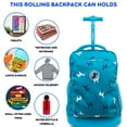 thumbnail image 5 of J World Boys and Girls Sunny 17" Kids Rolling Backpack for School and Travel, Puppy, 5 of 6