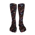 thumbnail image 5 of Pofeuu Humming Bird And Tropical Flowers Print Stockings, Adult Running Hiking Socks for Youth and Adult-One Size, 5 of 8