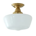 thumbnail image 4 of Aiwen Simple Farmhouse Decorative Glass Shade Semi Flush Mount Ceiling Lamp, 4 of 6