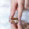 thumbnail image 5 of Rosec Jewels Natural Garnet Baguette Eternity Band for Women - Wedding Anniversary Ring - AAA Quality - Ready to Gift, 18K Yellow Gold, US 5.50, 5 of 9