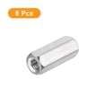 thumbnail image 3 of Unique Bargains M6 x 1-Pas 30mm Longueur Écrous d'Accouplement, 8 Pack 304 Acier Inoxydable Hexagonal Écrous d'Accouplement, 3 of 5