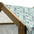 thumbnail image 5 of Turquoise Pet House, Dots Doodle Rhombus Diamond Shapes Colorful Geometrical Pattern Art, Outdoor & Indoor Portable Dog Kennel with Pillow and Cover, 5 Sizes, Multicolor Turquoise, by Ambesonne, 5 of 5