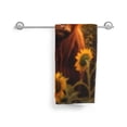 thumbnail image 3 of KLL Vintage Sunflower Cow B Ultra Absorbent & Soft Hand Towels for Bath, Hand, Face, Gym and Spa-27.5x16in, 3 of 7