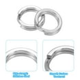 thumbnail image 4 of Unique Bargains , 0.41 x 0.28' Fishing Split Rings Fishing Swivel Stainless Steel Rings with Double Flattened Connectors,100 PACK, 4 of 6