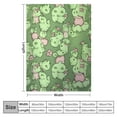 thumbnail image 4 of ARISTURING Cute Frog Blanket for Girls Boys Women Frog Gifts for Frog Lovers Lightweight Frog Print Flannel Throw Blanket for Kids, 4 of 6