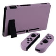 thumbnail image 4 of PlayVital Back Cover for Nintendo Switch Console, Handheld Separable Hard Shell for NS Joycon, Customized Dockable Protective Case for Nintendo Switch - Dark Grayish Violet, 4 of 8