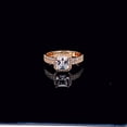 thumbnail image 3 of 14K Solid Yellow Gold Square Solitaire Cz Ring, 3 of 4