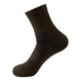 thumbnail image 1 of Men's Breathable Sports Socks Non Honeycomb Design Solid Color Towel Bottom Basketball Socks for Autumn Winter Comfort, 1 of 3
