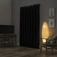 thumbnail image 3 of Black Thermal Blackout Curtains/52 x 72 Inch/Set of 2 Panels Room Darkening Curtains for Bedroom, 3 of 8
