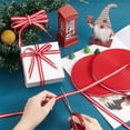 thumbnail image 5 of 100 Yards Red White Striped Ribbon 3/8 Inch Fabric Grosgrain Ribbon Polyester Candy Cane Ribbon, 5 of 9