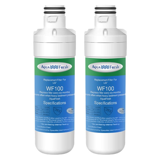 Aqua Fresh Wf100 Lt1000p Refrigerator Water Filter Replacement For Lg Lmxc23796d Refrigerators 2 Pack Walmart Com Walmart Com
