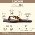thumbnail image 3 of Cushionaire Titan Square Toe Flip Flops for Women, Dressy Slip On Flat Womens Sandals with Cushioned Footbed, 3 of 27