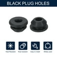 thumbnail image 3 of 10pcs Hole Plug 3/8 Inch (10mm) Button Plugs Fit for 6.5mm Hole, Snap in Locking Hole Tube Plug Gel, Black, 3 of 6