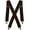 Brown, variant on Hold’Em X-Back Men’s Suspenders, Adjustable and Stretchable Suspenders for Men, Durable Straight Clip-On Suspenders