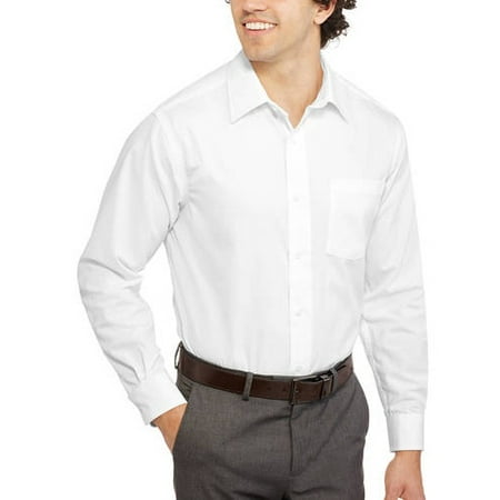George Men's Classic Long Sleeve Dress Shirt
