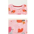 thumbnail image 4 of Bellafa 2-7T Girls Cotton Long Sleeve Casual Cartoon Appliques Jersey Dresses Toddler Kids School Party Dress Easter Christmas Gift, 4 of 8