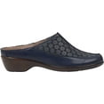 thumbnail image 2 of Women's Easy Spirit Dusk Mule Clog Blue Leather 6.5 N, 2 of 5