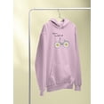 thumbnail image 3 of Daisy Bicycle Ride Hoodie Women -Image by Shutterstock, Female Medium, 3 of 4