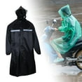 thumbnail image 6 of figatia Adult Raincoat Hooded Coat Jacket, Windbreaker Extended Rain Cape Hooded Rain Poncho for Electric Bike Travel Cycling Camping black XXL, 6 of 8