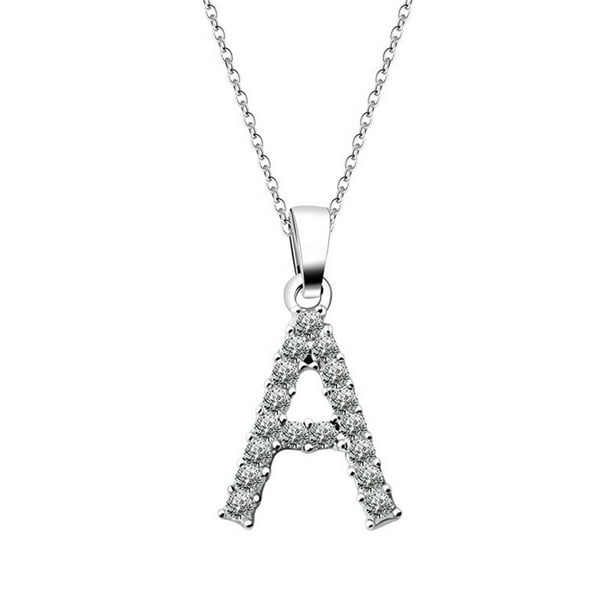 Moda mujer regalo 26 letra inglesa nombre cadena colgante collares joyería Wmkox8yi sjalhkljlk5591