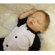 thumbnail image 1 of Doll Full Body Vinyl Cute Newborn Sleeping Realistic Reborn Doll 18 Inch Doll heqiyong toy, 1 of 2