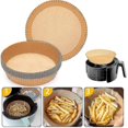thumbnail image 2 of 100pcs Air Fryer Disposable Paper Liner Non-stick Baking Parchment Paper Liners, 2 of 5